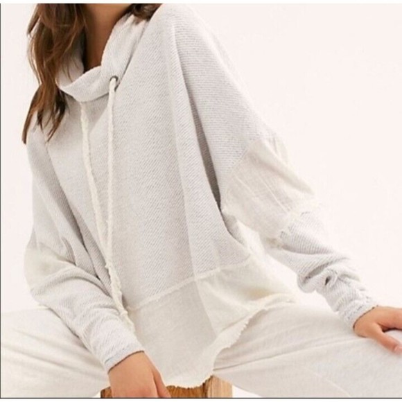 Free People Tops - FREE PEOPLE zoe cowl neck oversized pullover sweatshirt